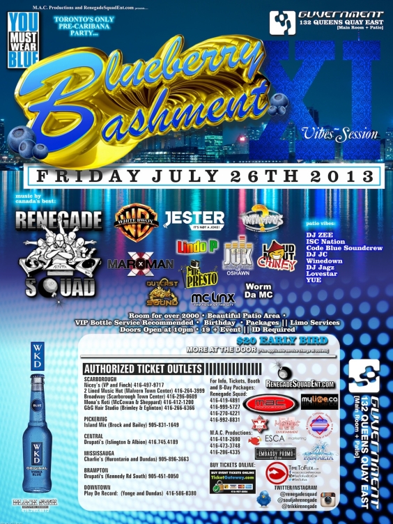 Blueberry Bashment Vibez Session XI